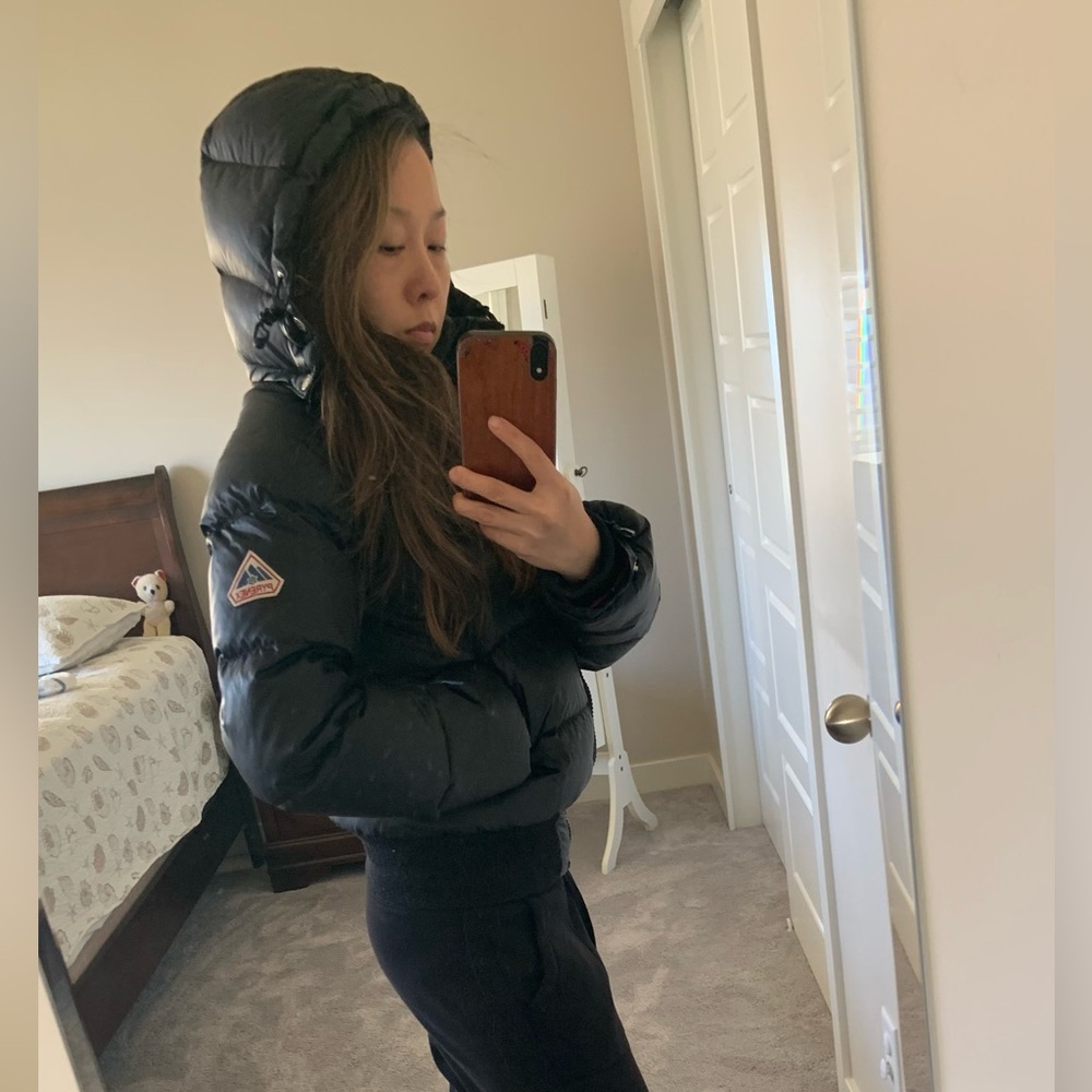 Pyrenex Black and Red woman Puffer Jacket